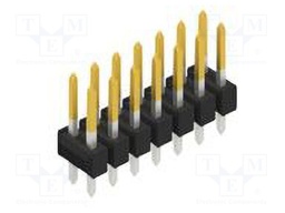 Connector: pin strips; pin header; male; PIN: 14; 2.54mm; THT; 2x7