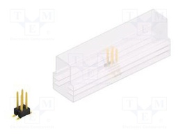 Connector: pin strips; pin header; male; PIN: 4; 2.54mm; SMT; 2x2