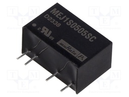 Converter: DC/DC; 1W; Uin: 4.5÷5.5V; Uout: 5VDC; Iout: 200mA; SIP