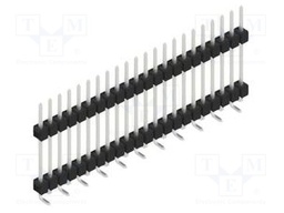 Connector: pin strips; pin header; male; PIN: 22; 2.54mm; SMT; 1x22