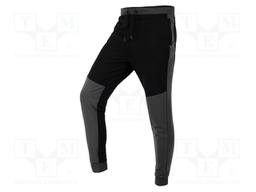 Sweatpants; Size: S; black-grey; Comfort; slim; 320g/m2