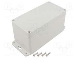 Enclosure: multipurpose; X: 80mm; Y: 160mm; Z: 85mm; polycarbonate