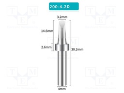 Tip; chisel; 4.2mm; for soldering station; BK3500