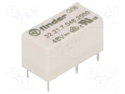 Relay: electromagnetic; SPDT; Ucoil: 48VDC; 6A/250VAC; 3A/30VDC