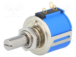 Potentiometer: shaft; multiturn; 5kΩ; 1W; ±5%; 6.35mm; linear; IP40