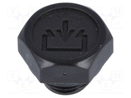 Fill plug; without side hole; Thread: G 1/4"; Overall len: 16mm