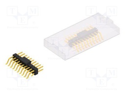 Connector: pin strips; pin header; male; PIN: 20; 2.54mm; SMT; 2x10