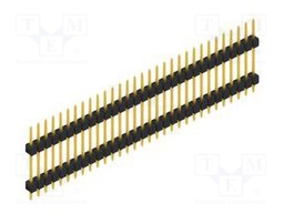 Connector: pin strips; pin header; male; PIN: 31; 2.54mm; THT; 1x31