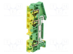 Splice terminal: rail; 0.08÷4mm2; ways: 1; terminals: 3; polyamide