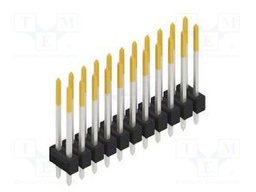 Connector: pin strips; pin header; male; PIN: 22; 2.54mm; THT; 2x11