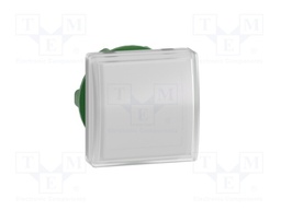 Indicator Lens, White, Square, 22 mm, Pilot Light Head