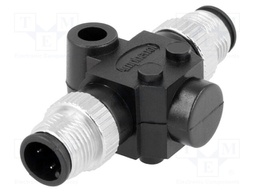 Coupler; M12 male x2; A code-DeviceNet / CANopen; PIN: 4; IP67
