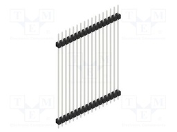 Connector: pin strips; pin header; male; PIN: 17; 2.54mm; THT; 1x17