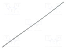 Cable tie; L: 360mm; W: 4.5mm; stainless steel; V: with ball lock
