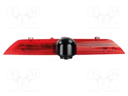 Rear view camera; 115°; black,red; 12VDC; Kit: camera; screw; IP67
