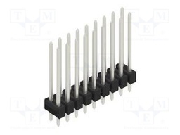 Connector: pin strips; pin header; male; PIN: 18; 2.54mm; THT; 2x9