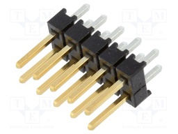 Connector: pin strips; pin header; male; PIN: 10; straight; 2.54mm
