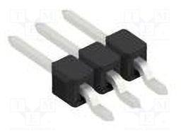 Connector: pin strips; pin header; male; PIN: 3; 2.54mm; SMT; 1x3