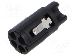 Connector: M17; male; contact insert; PIN: 4; crimped; w/o contacts
