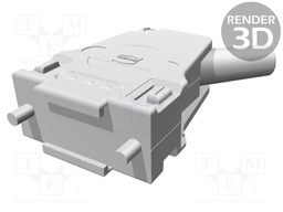 Enclosure: for D-Sub connectors; D-Sub 9pin,D-Sub HD 15pin