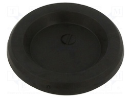 Grommet; with bulkhead; Ømount.hole: 40.2mm; black; Øcable: 1÷29mm