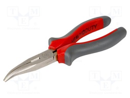 Pliers; curved,half-rounded nose; 160mm; HEAVY DUTY