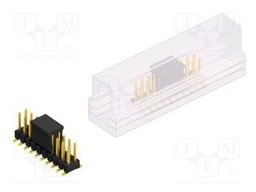 Connector: pin strips; pin header; male; PIN: 20; 2.54mm; SMT; 2x10