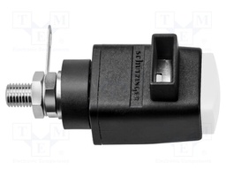 Laboratory clamp; white; 60VDC; 16A; Contacts: nickel; -25÷90°C