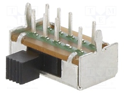 SWITCH, SLIDE, DP3T, 200mA, 30V, PCB