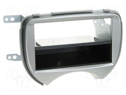 Radio frame; Nissan; Nissan Micra (K13) 2011->2013; silver