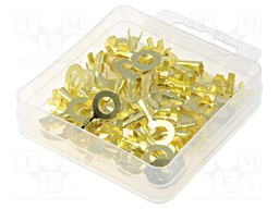 Kit: ring terminals; M6; 0.5÷1.5mm2; brass; 50pcs.