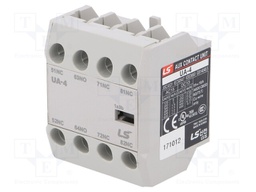 Auxiliary contacts; Series: METASOL; Leads: screw terminals; IP20