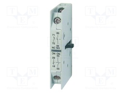 Auxiliary contacts; Leads: screw terminals; Contacts: NC + NO