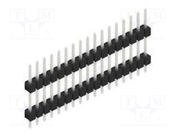 Connector: pin strips; pin header; male; PIN: 17; 2.54mm; THT; 1x17