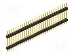 Connector: pin strips; pin header; male; PIN: 32; 2.54mm; THT; 1x32