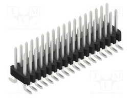 Connector: pin strips; pin header; male; PIN: 36; 1.27mm; SMT; 2x18