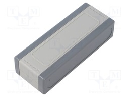 Enclosure: multipurpose; X: 41mm; Y: 105mm; Z: 25mm; ABS; light grey