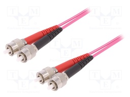 Fiber patch cord; OM4; both sides,FC; 2m; LSZH; violet