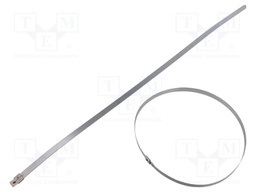 Cable tie; L: 509mm; W: 8mm; stainless steel AISI 304; 1500N