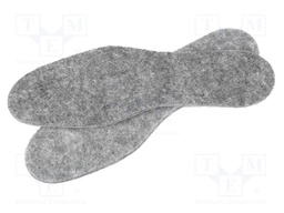 Inserts for shoes; Size: 38-39; felt