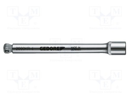 Extension; socket spanner; square; 1/4"; Chrom-vanadium steel