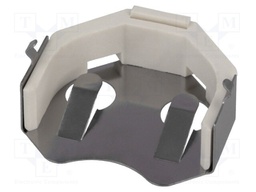 Clip; Mounting: PCB; Size: BR2032,CR2032,DL2032; Ø: 20mm; 7.5mm