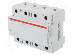 Contactor: 4-pole installation; NO x4; 24VAC; 24VDC; 100A; DIN; ESB