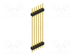 Connector: pin strips; pin header; male; PIN: 6; 2.54mm; THT; 1x6