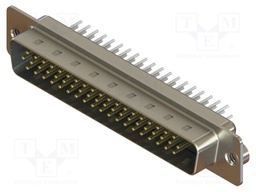 Connector: D-Sub HD; PIN: 62; socket; male; straight; THT; MHDD
