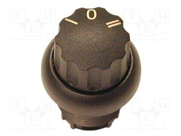 Switch: rotary; Stabl.pos: 1; 22mm; black; Illumin: none; IP66; Pos: 3