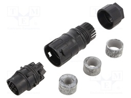 Connector: circular; socket; PRC; female; PIN: 5; latch; 35A; 600V