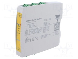 Module: safety relay; 24VAC; 24VDC; DIN; -25÷60°C; Safety cat: 4