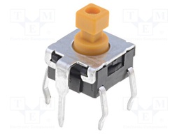 Microswitch TACT; SPST-NO; Pos: 2; 0.05A/24VDC; THT; none; 2.25N