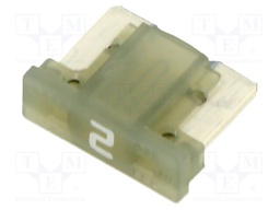 Fuse: fuse; 2A; 58VDC; medium time-lag; automotive; 10.9x8.4x3.8mm
